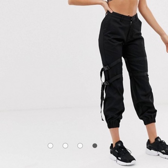 strap cargo joggers